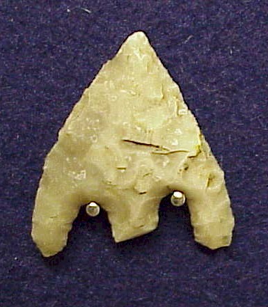 Bronze age flint arrowhead